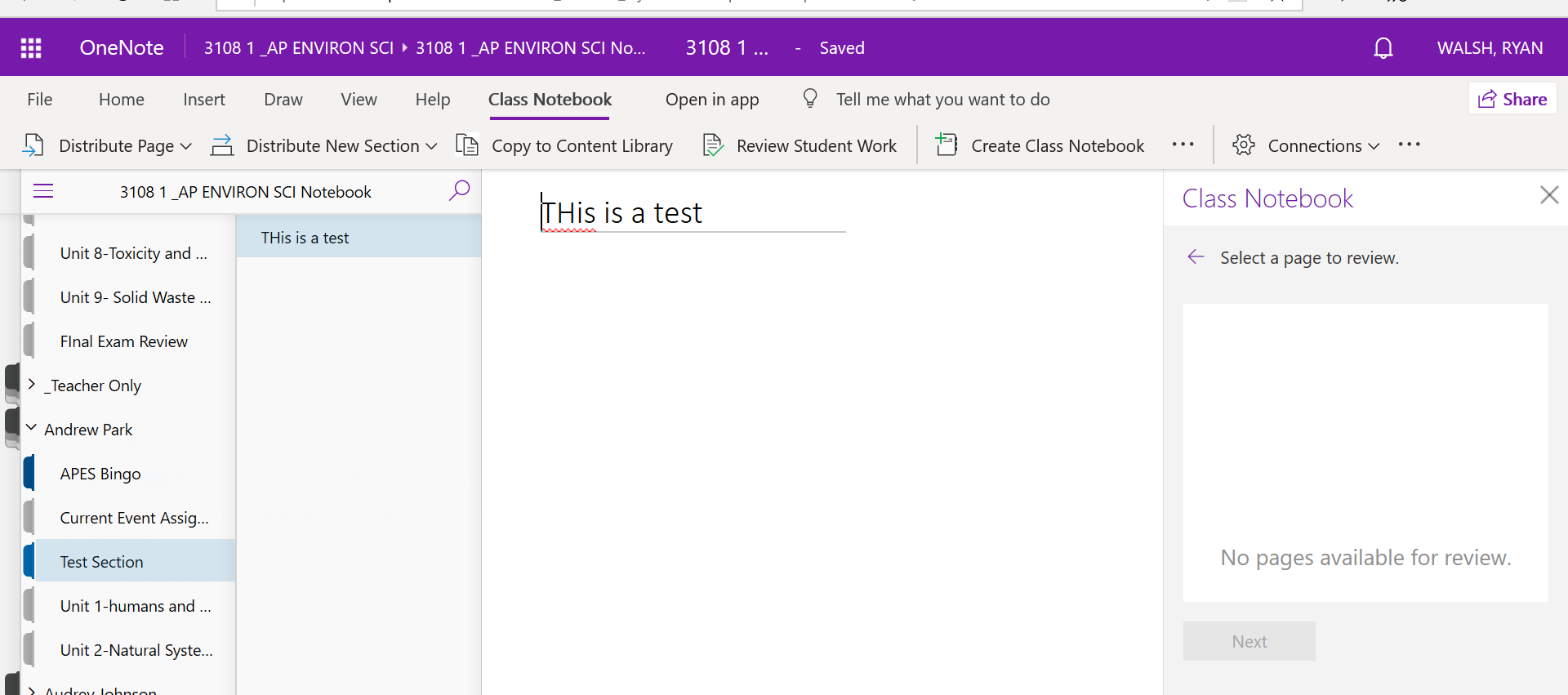 Grading Student Work in OneNote - Microsoft Q&A