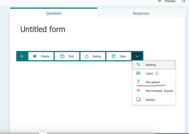 upload file from iOS device Onedrive to MS Forms - Microsoft Q&A