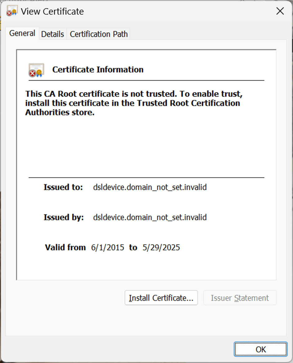 What should I do with the outlook pop-up security alert
