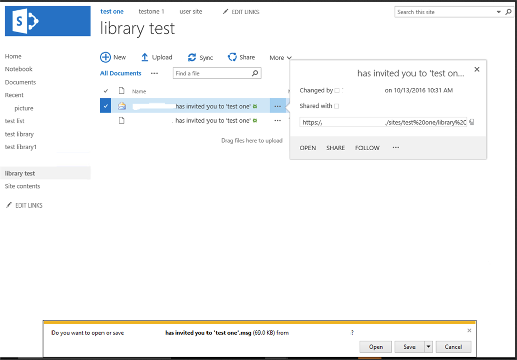.MSG files stored in SharePoint Online (First Release Tenant) won't ...