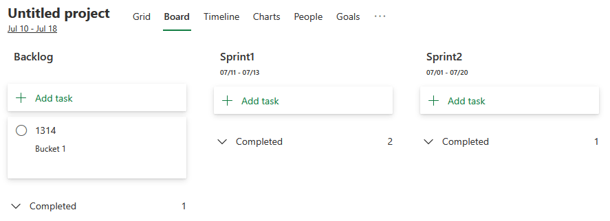 MS Project - Hide old/complete sprints on Sprint Panning BOARD ...