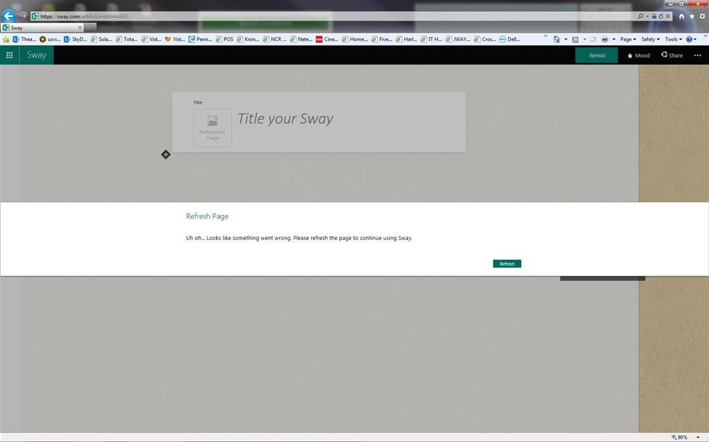 Not able to create a new Sway - Microsoft Q&A