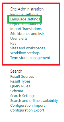 Change default language sharepoint - Microsoft Q&A