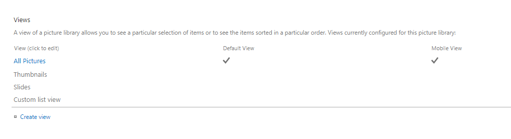 Sharepoint Picture Library - possible to change default Tiles to List ...