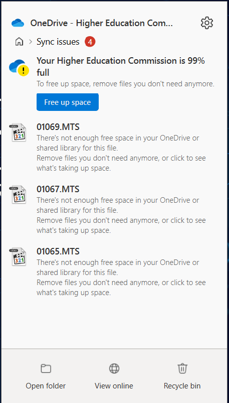 Onedrive Storage Dropped automatically from 1TB to 100GB why ...
