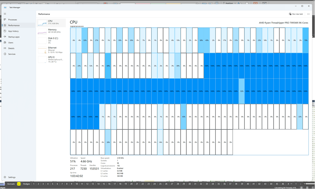 CPU using only 51% utilization on Excel. - Microsoft Q&A