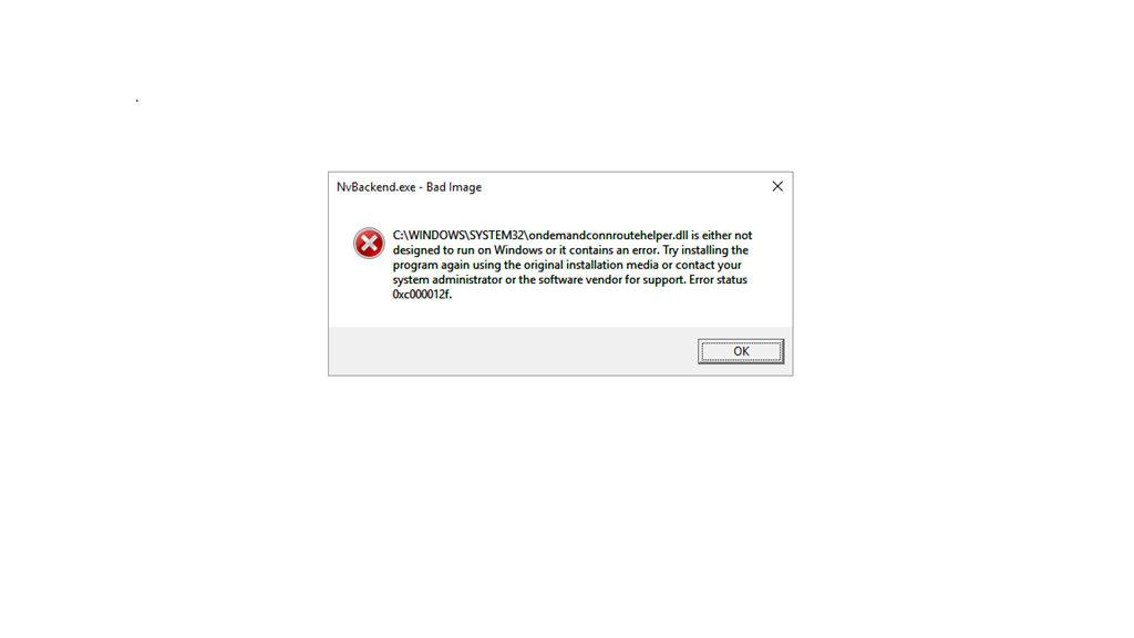 Windows Defender Error Code 0xc000012f and 0x800700d8 - Microsoft Q&A