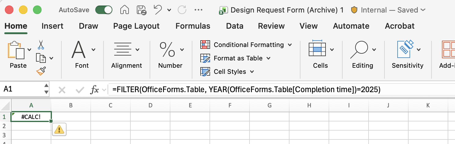 How to organize submissions from Forms in Excel - Microsoft Q&A