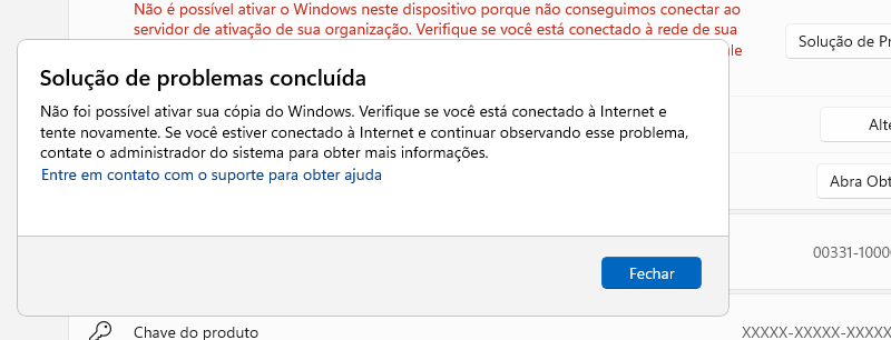 Erro de ativacao windows 11 pro - Microsoft Q&A