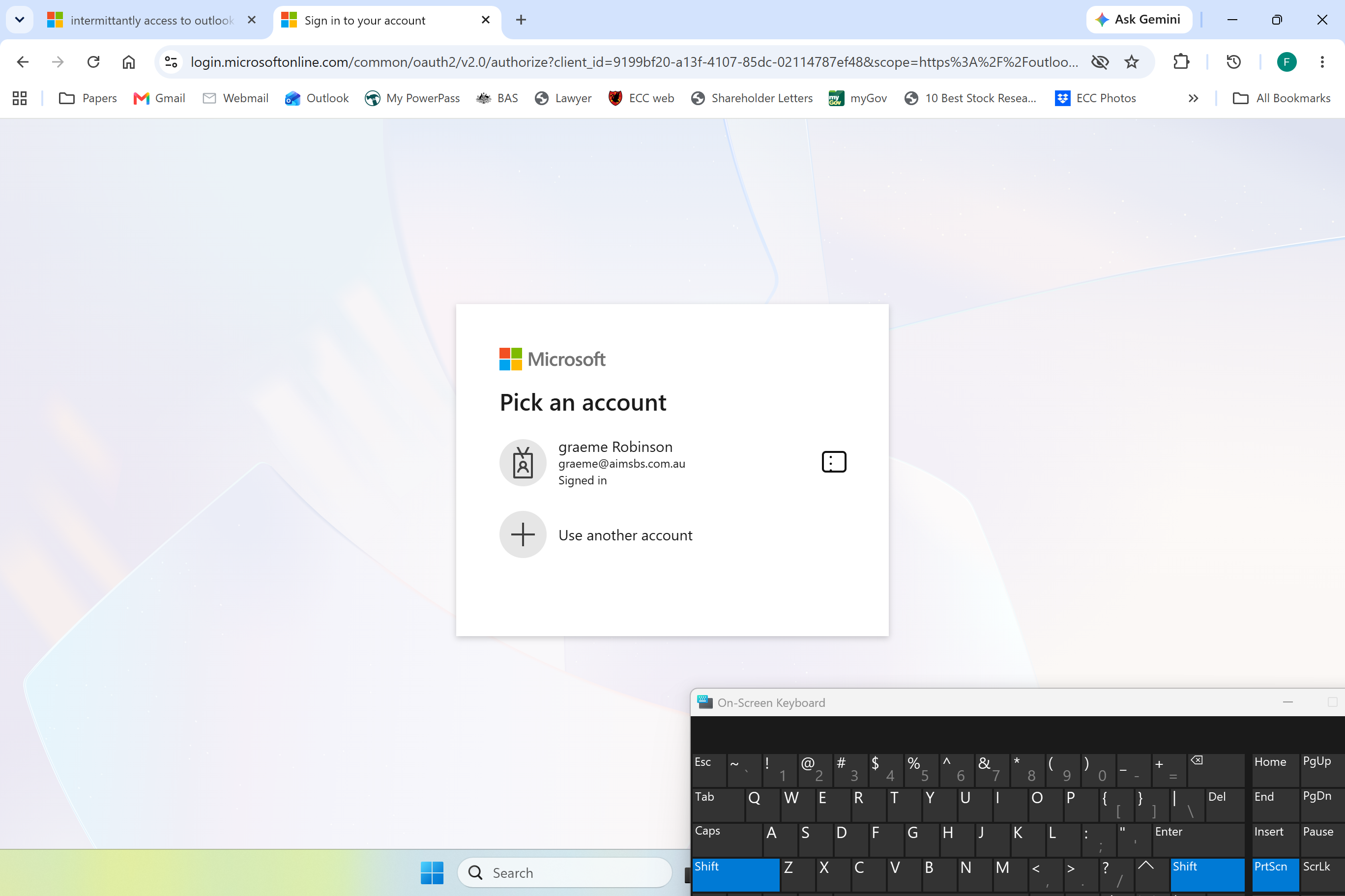 intermittantly access to outlook - Microsoft Q&A