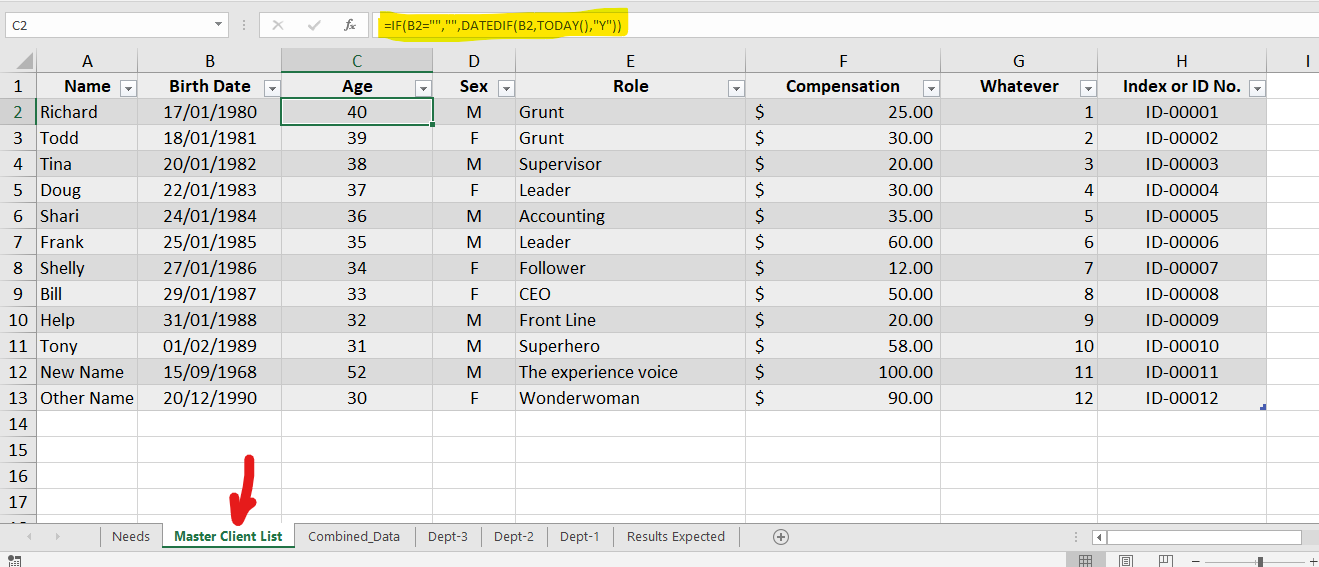 Using Data Tables on Multiple Sheets - Microsoft Q&A