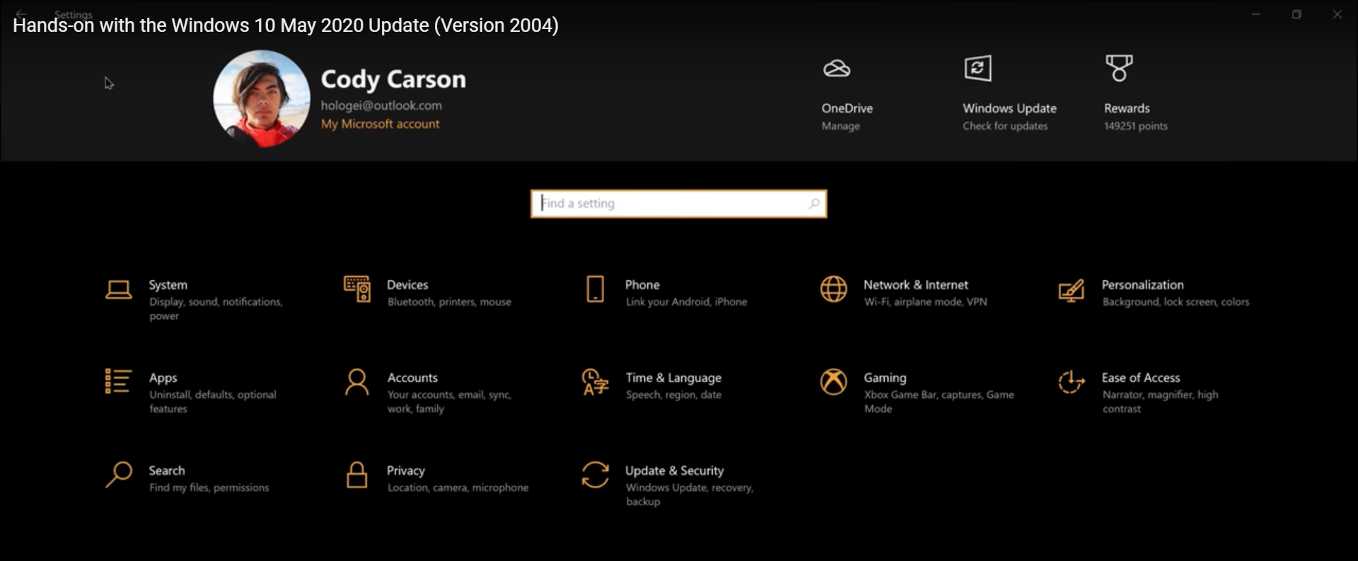 Profile Photo not Visible in Settings App Home Page - Microsoft Q&A