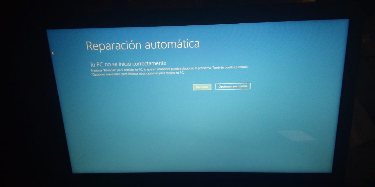 Windows 10 ≈ Sistema no inicia. - Microsoft Q&A