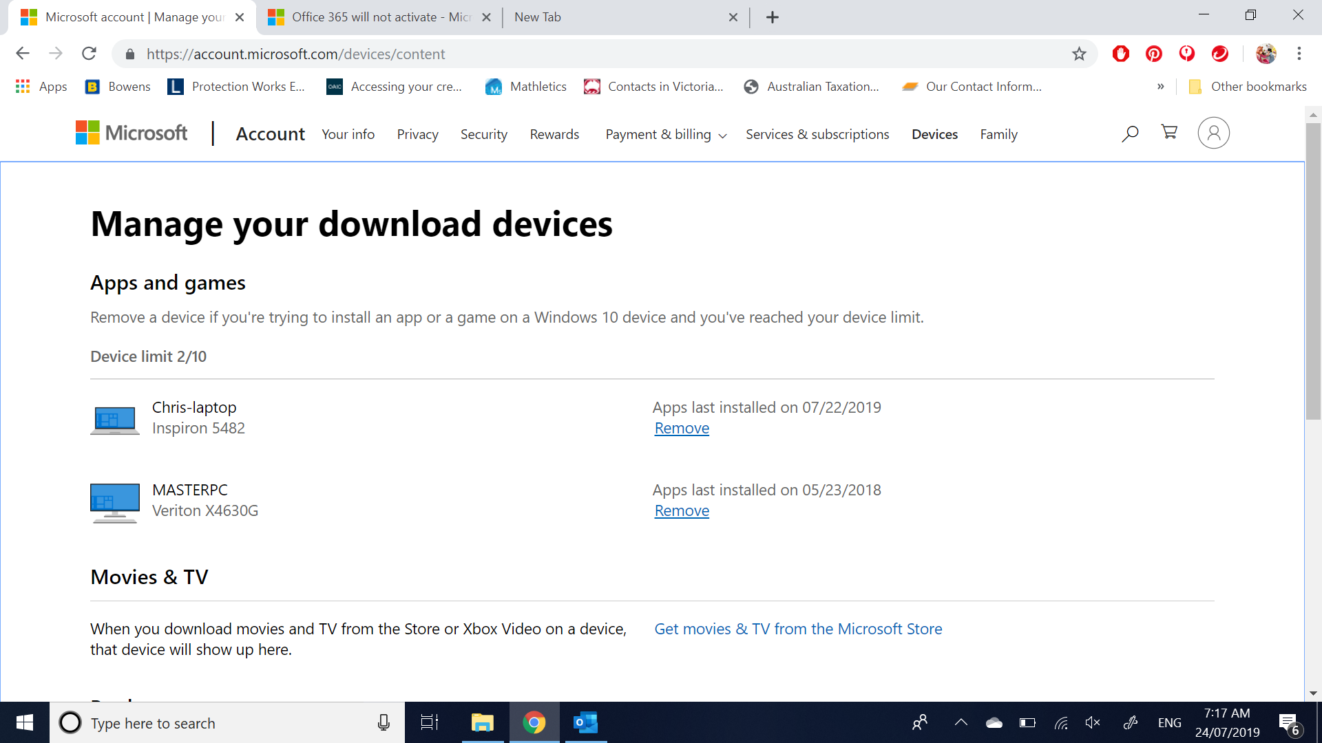 Office 365 will not activate - Microsoft Q&A