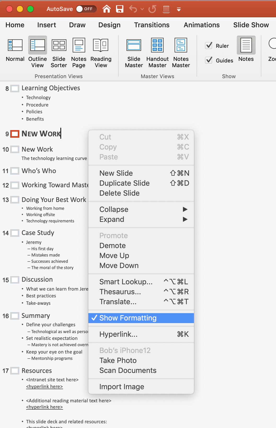 My PowerPoint notes are showing too small, tried everything but cant ...