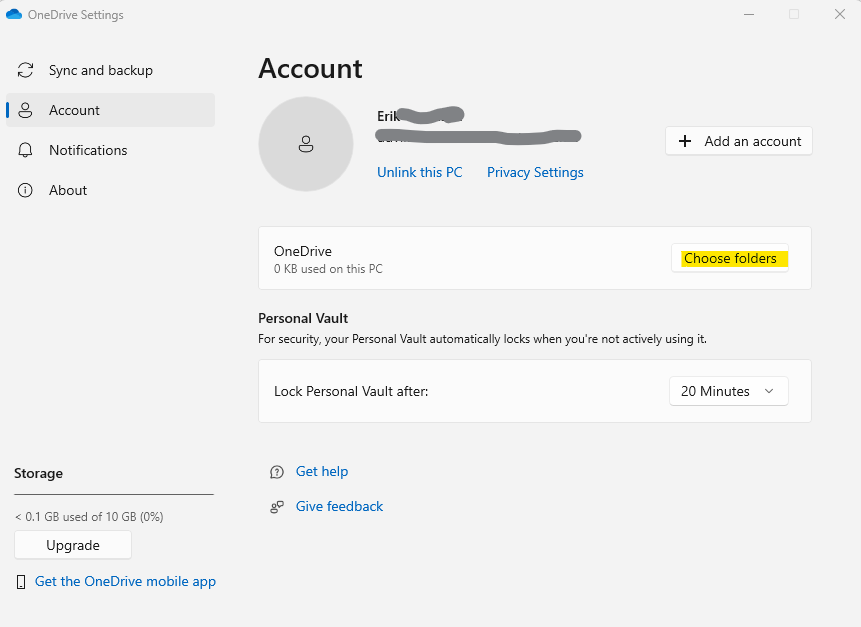 Getting OneDrive to stop syncing an external folder - Microsoft Q&A
