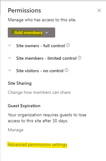 members tab - Microsoft Q&A