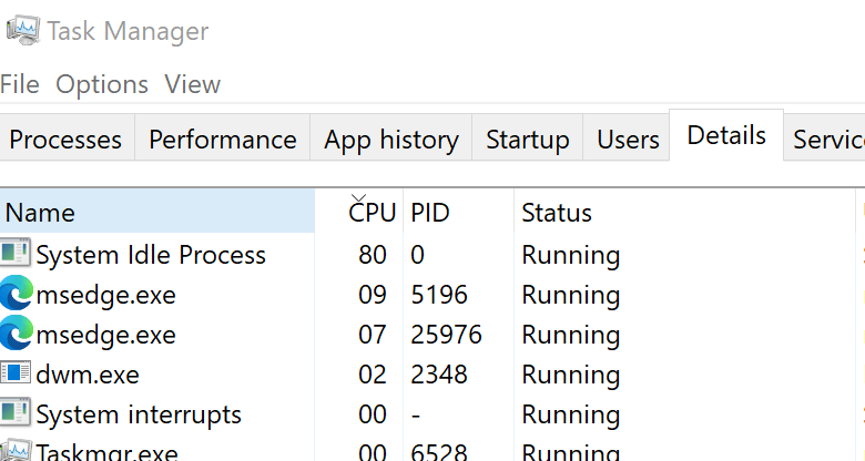 Edge CPU %7 two processes - Microsoft Q&A