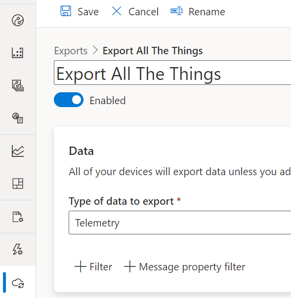 data export