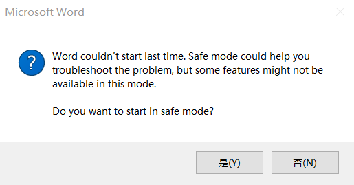 Word cannot open - Microsoft Q&A
