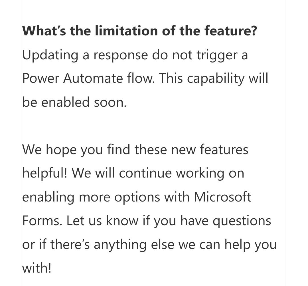 Can I get a notification from MS Forms whenever a already submitted ...
