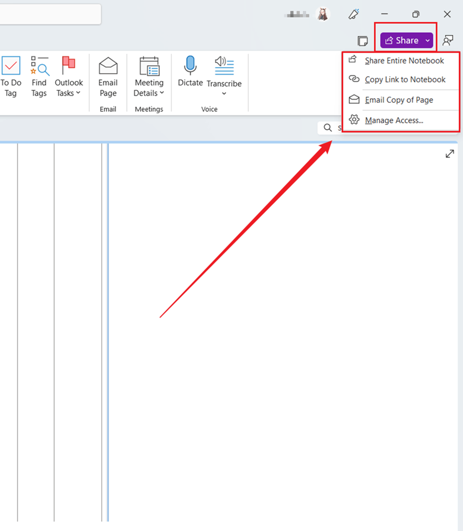 How to share OneNote content with other people once I have created it ...