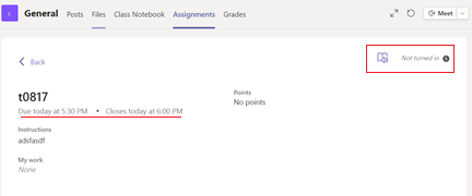 Assignments late turn ins - Microsoft Q&A