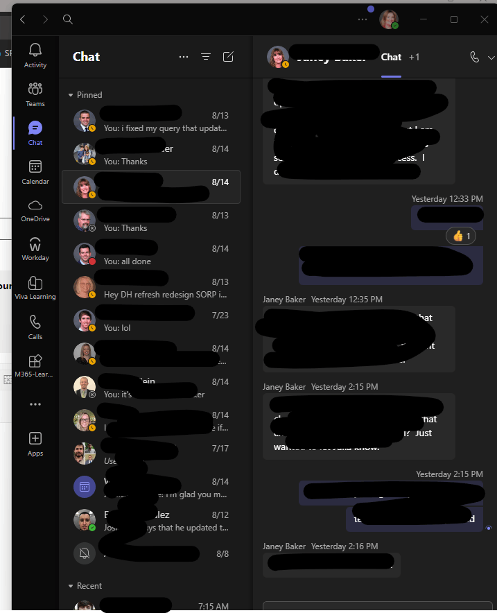Left Chat Panel will not hide, reducing visibility - Microsoft Q&A
