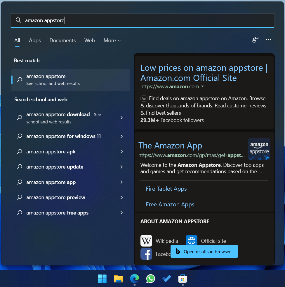 Can't Install Amazon Appstore. - Microsoft Q&A