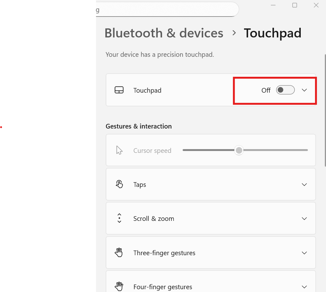 How do i permanently disable the touch pad on my pc. - Microsoft Q&A