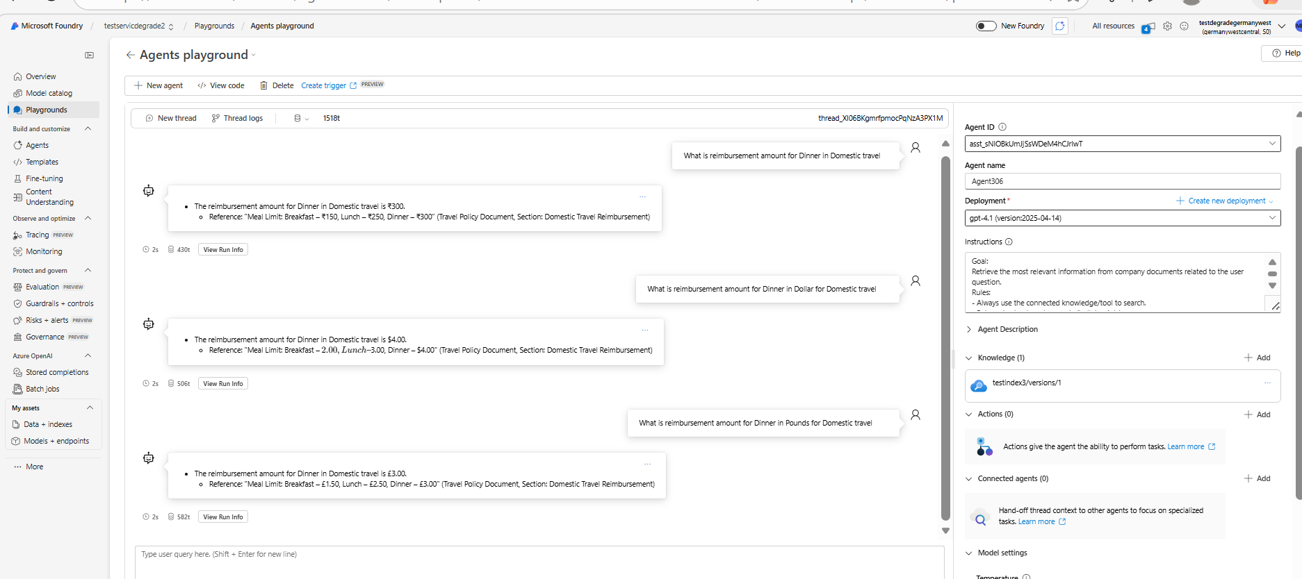 Azure AI Search doesn't work with agents in Foundry Classic - Microsoft Q&A