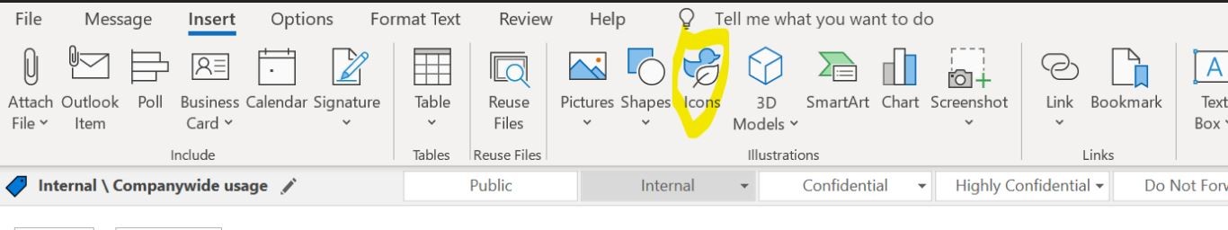 disable illustrations, icons button in outlook - Microsoft Q&A