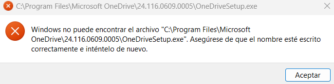 Problemas con Onedrive - Microsoft Q&A