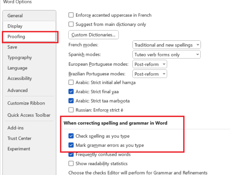MY Microsoft Word grammar and spelling checking not working - Microsoft Q&A