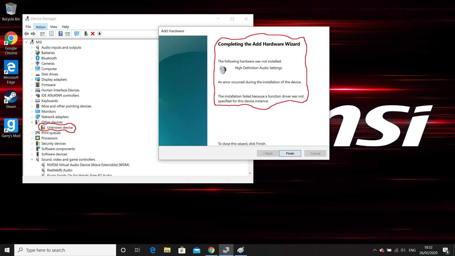 Changing sound issue - MSI Windows 10 - Microsoft Q&A