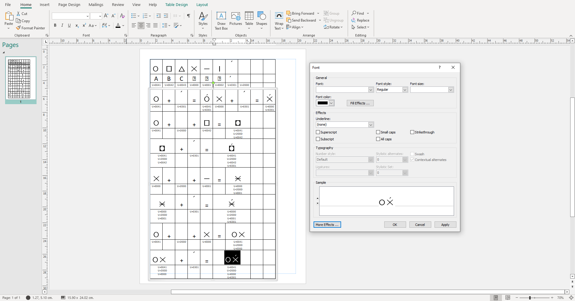 Shape test font publisher screenshot#2