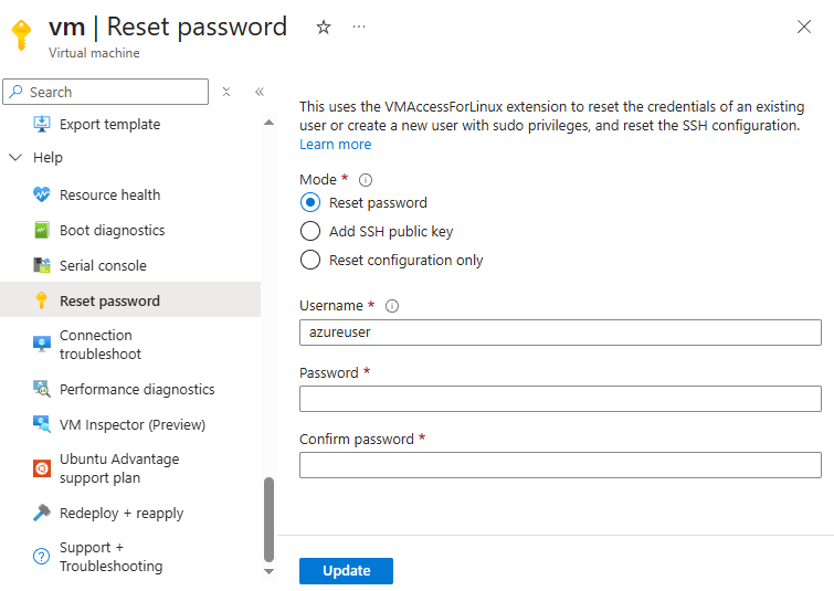 How to reset root password on Linux VM? - Microsoft Q&A