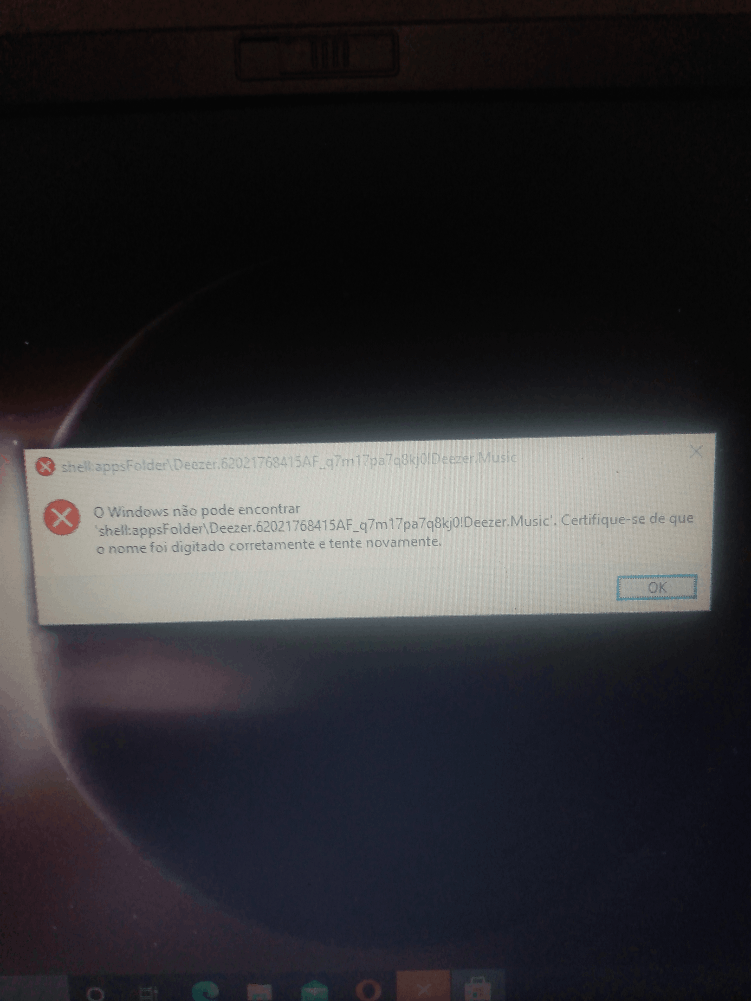 【Z21693】NOT FOUND Problema no Windows por conta do Deezer. - Microsoft Q&A