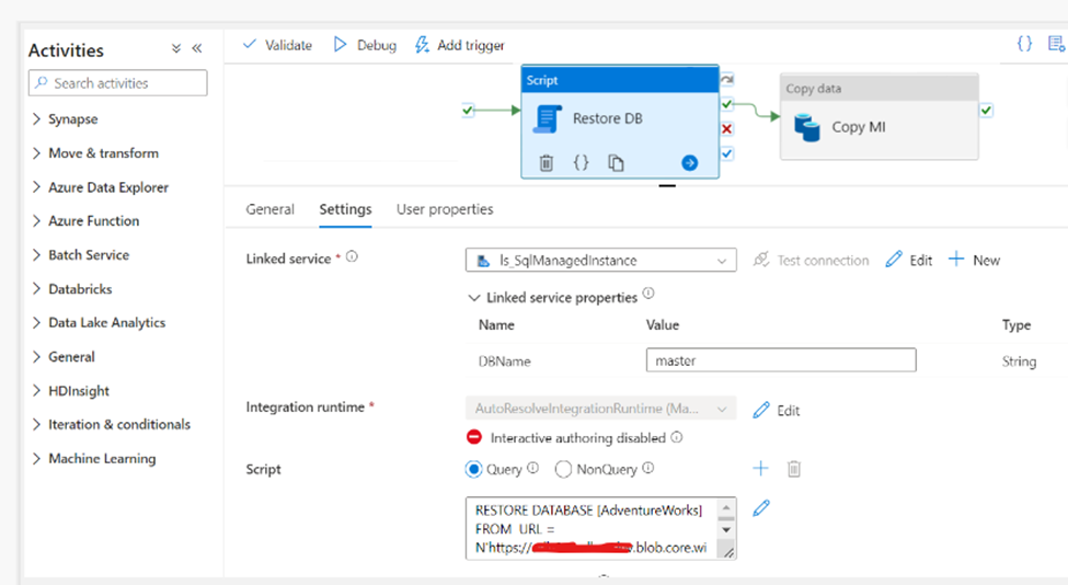 Restore external .bak file to Azure Managed Instance - Microsoft Q&A