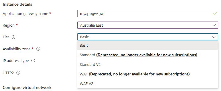qna app gateway basic sku