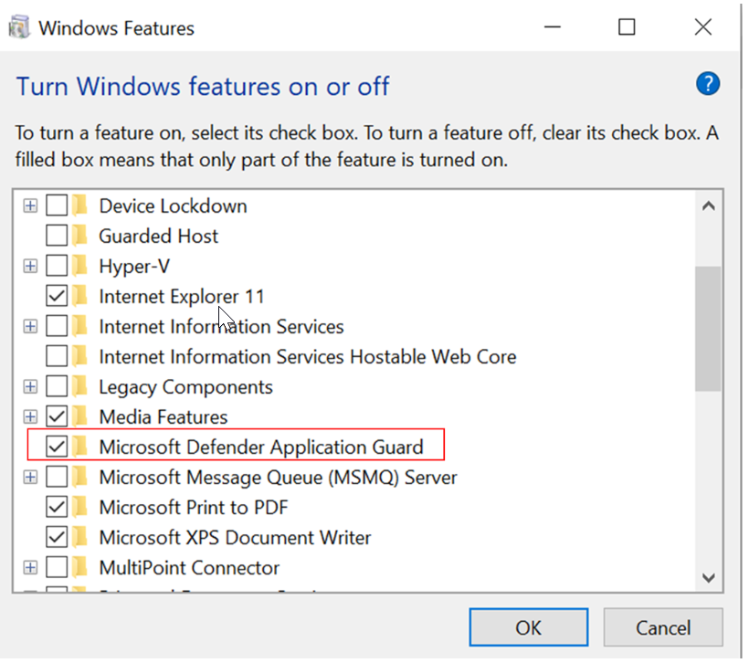 how to activate Microsoft defender application guard? - Microsoft Q&A