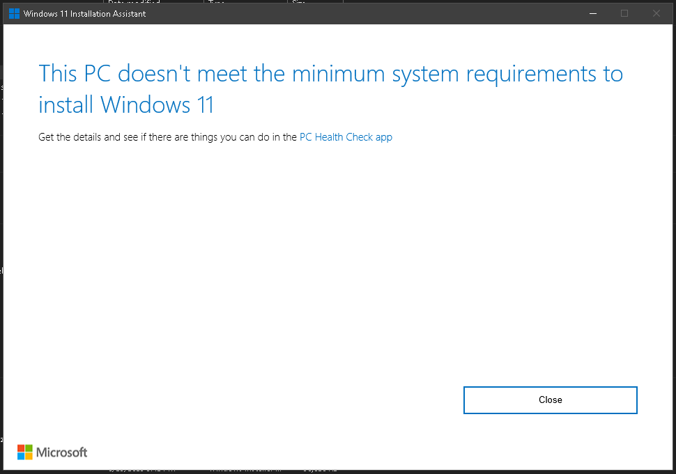 Unable to Update to Windows 11, but I don't know why? - Microsoft Q&A