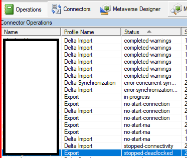 Is there a full list of possible run profile status results in the ...