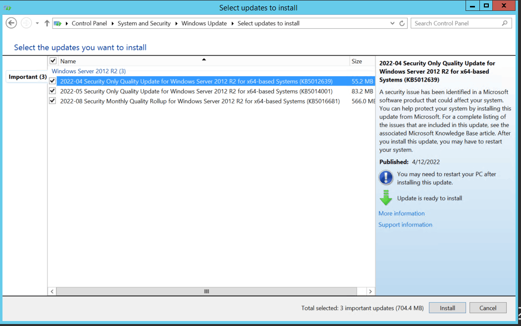 Windows Updates failure with error code 800F0831 on Windows Server 2012 ...