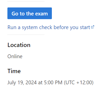 Issue with scheduled exam - Microsoft Q&A