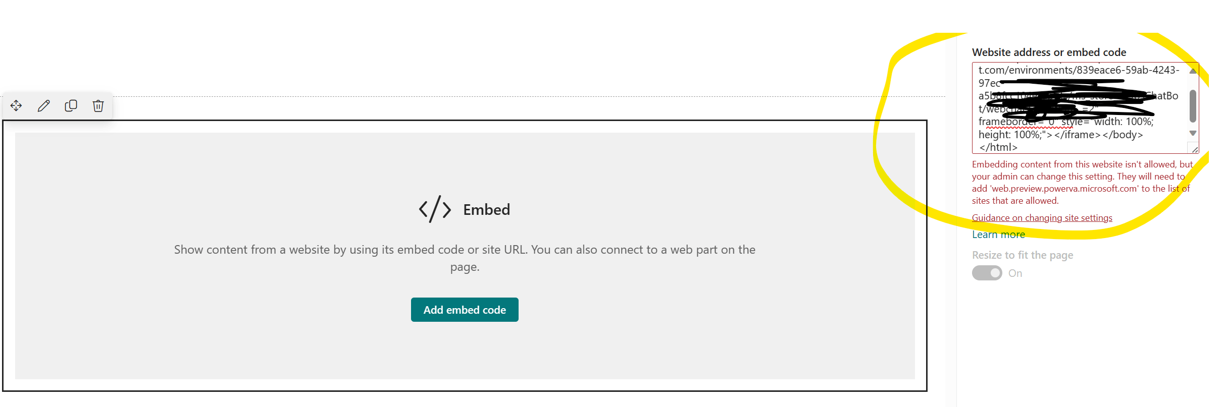 How to set up the embed permission? - Microsoft Q&A