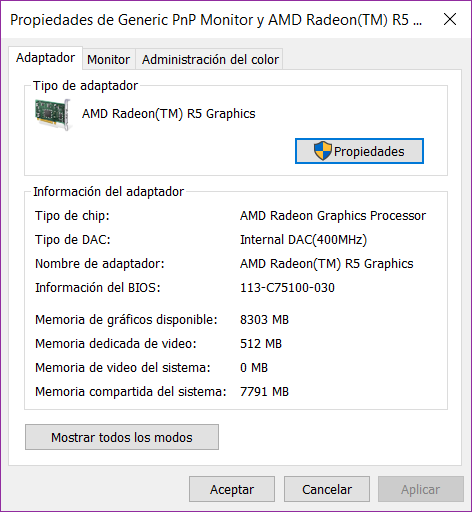 Windows 10 • Problema al actualizar los drivers A10 9600P. - Microsoft Q&A
