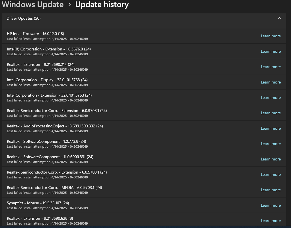 Windows 24H2 update error 0xc1900101 - Microsoft Q&A