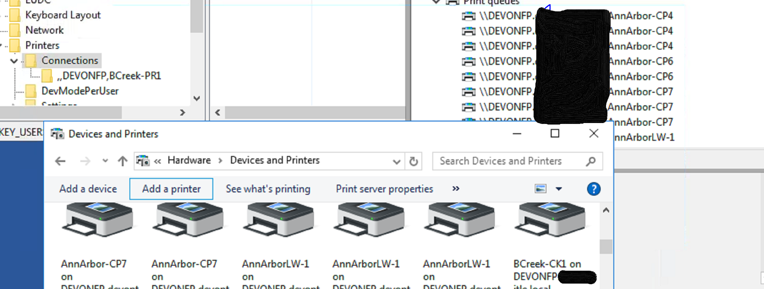 Devices and Printers Terminal Server 2016 - Microsoft Q&A
