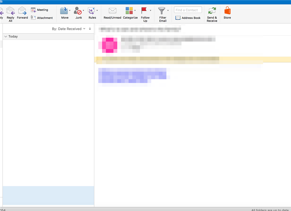 Blank/Empty email rows when Reading pane is set to Right - Microsoft Q&A